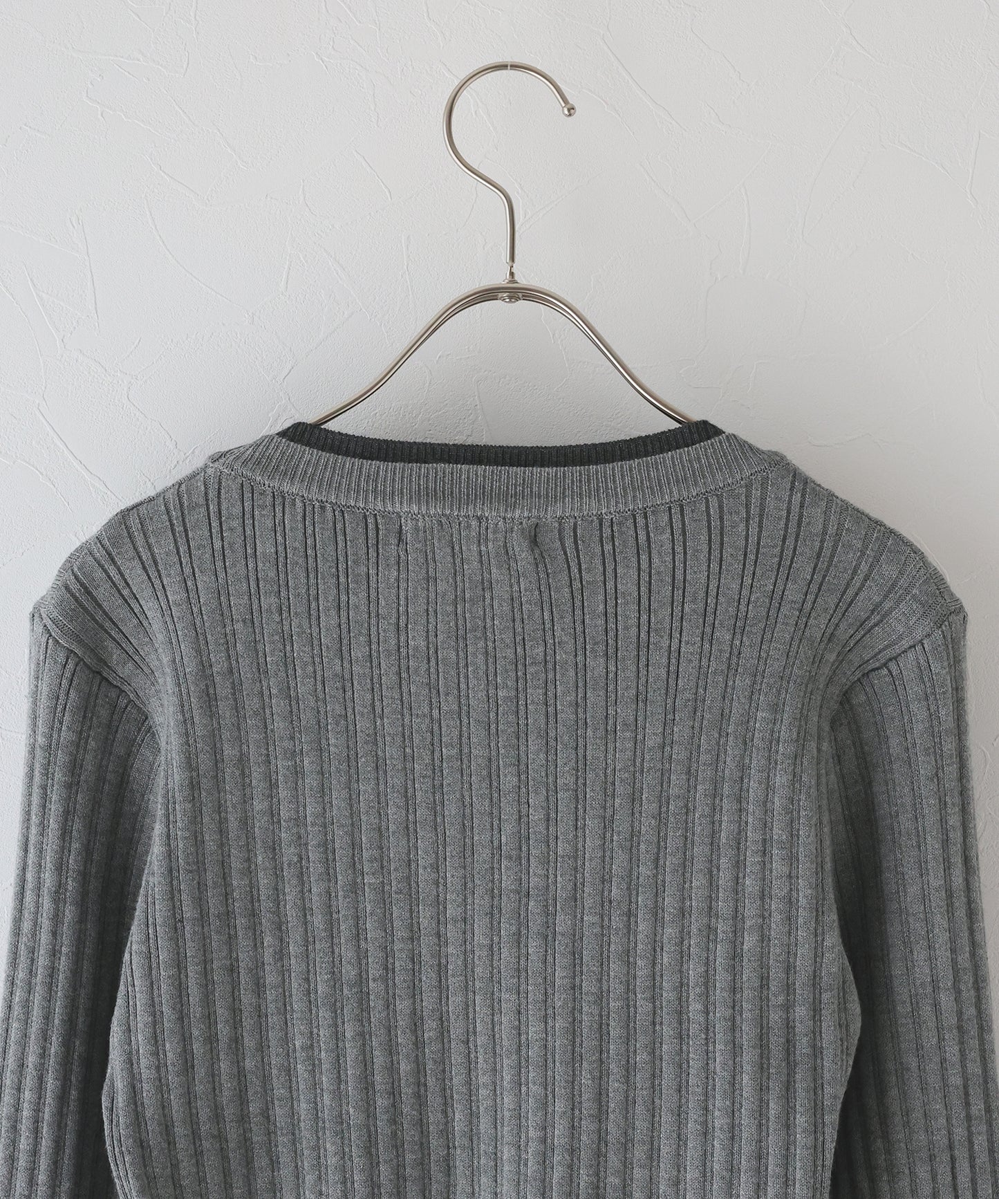 レイヤードランダムリブニット[ J by blue ]