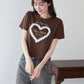 ハートレースショートTシャツ【メール便】