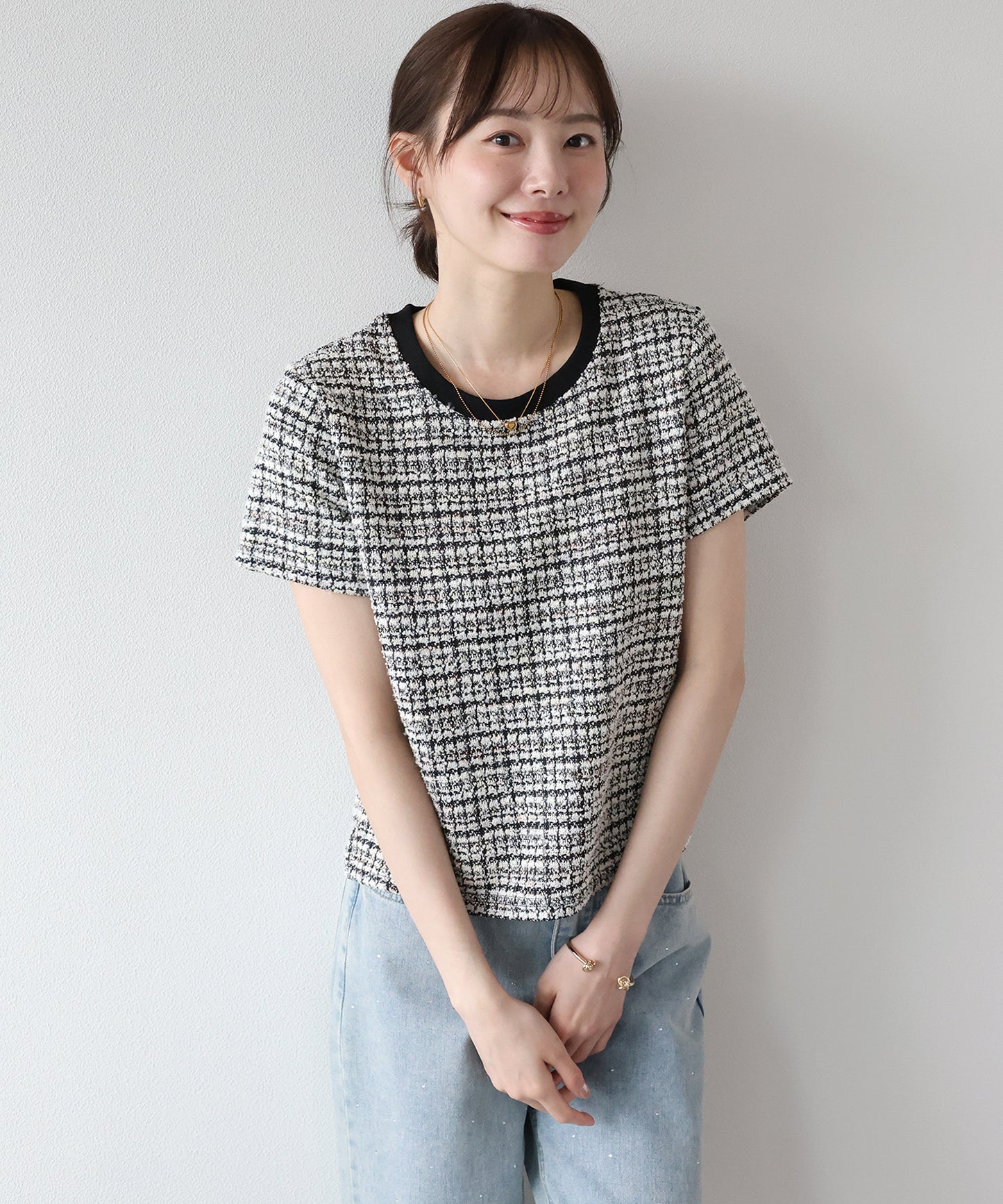 ツイードTシャツ【ネコポス】