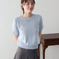 【早割5％OFF】スカラップパフスリーブニット