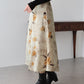 フラワープリント マーメイドスカート