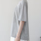パール付きレースドッキングロゴTシャツ【メール便】