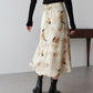 フラワープリント マーメイドスカート