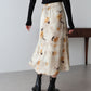 【早割5％OFF】フラワープリント マーメイドスカート