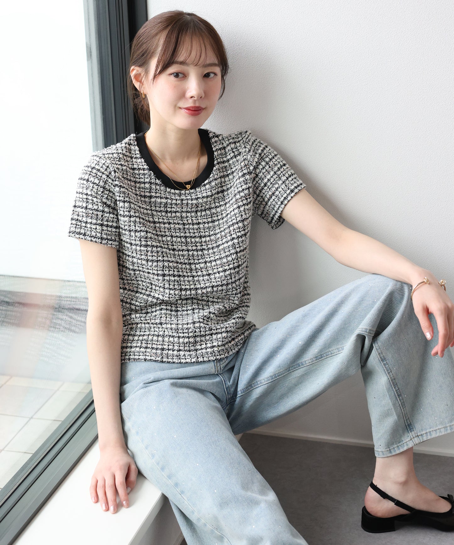 ツイードTシャツ【ネコポス】