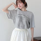 パール付きレースドッキングロゴTシャツ【メール便】
