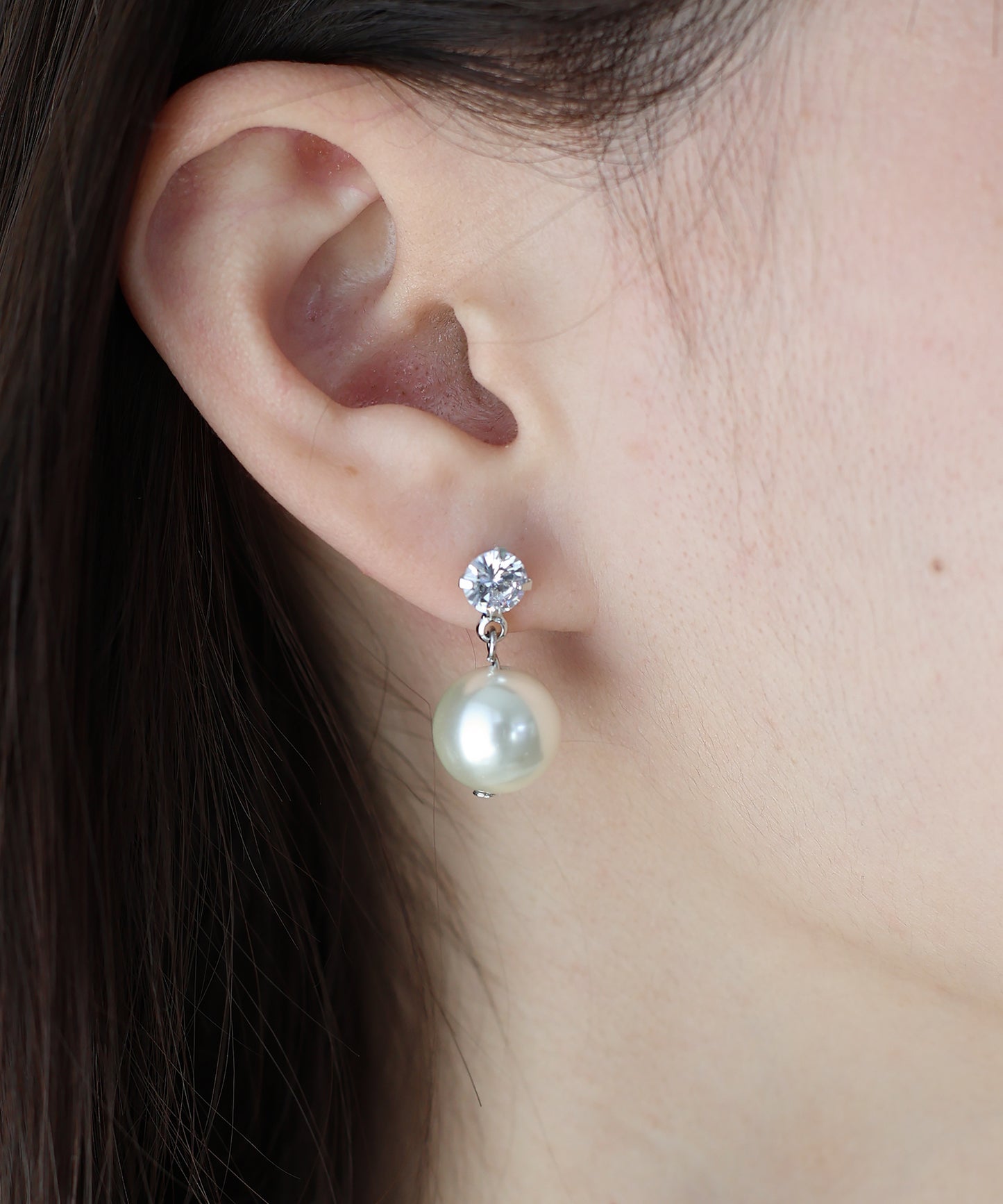 【早割5％OFF】ジルコニアパールピアス【ネコポス】