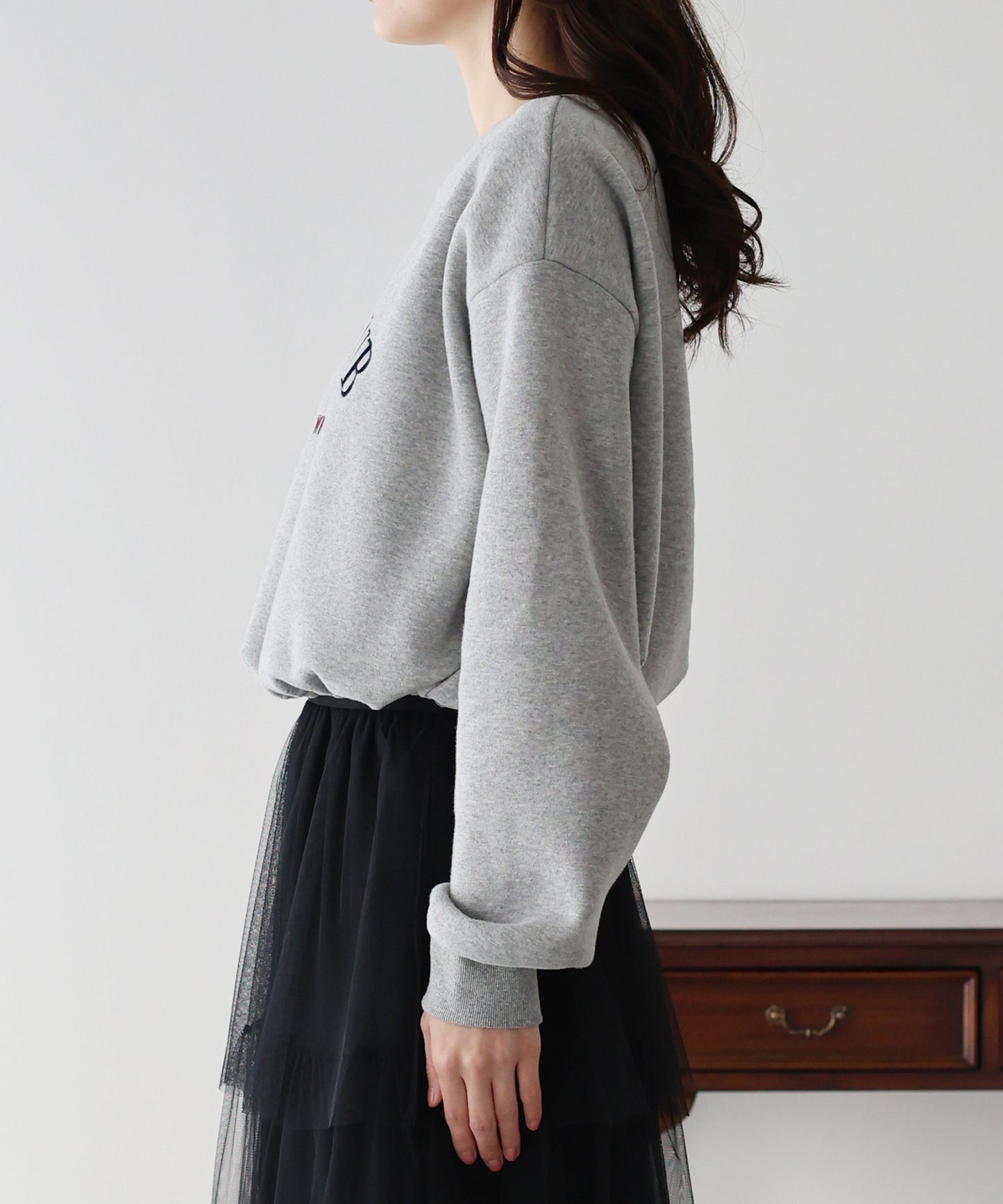 【早割5％OFF】ロゴ刺繍ドロストスウェット