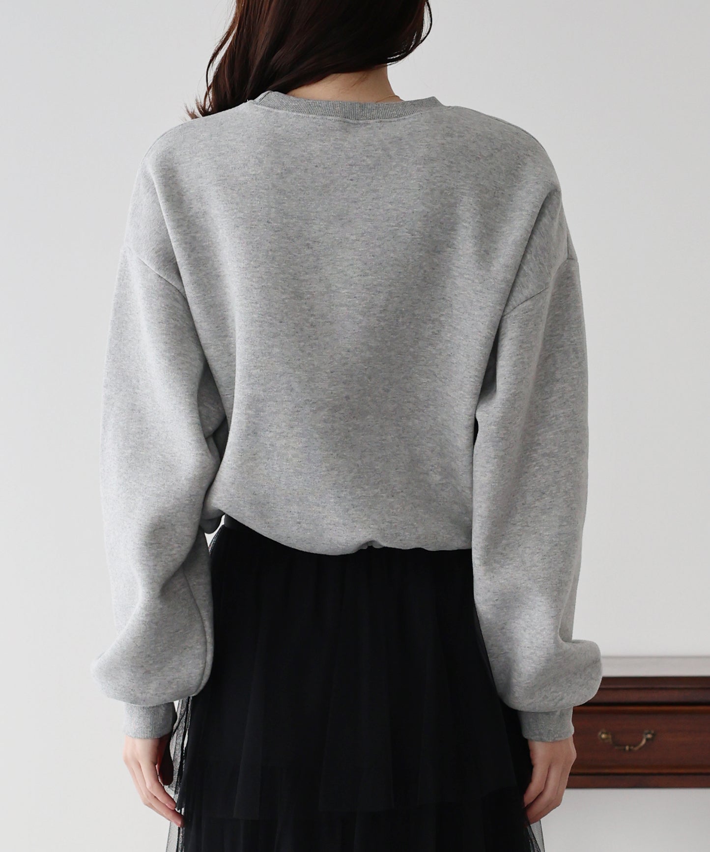 【早割5％OFF】ロゴ刺繍ドロストスウェット