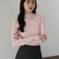 【TIME SALE】ウール混ベーシックハイネックニット