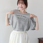 パール付きレースドッキングロゴTシャツ【メール便】
