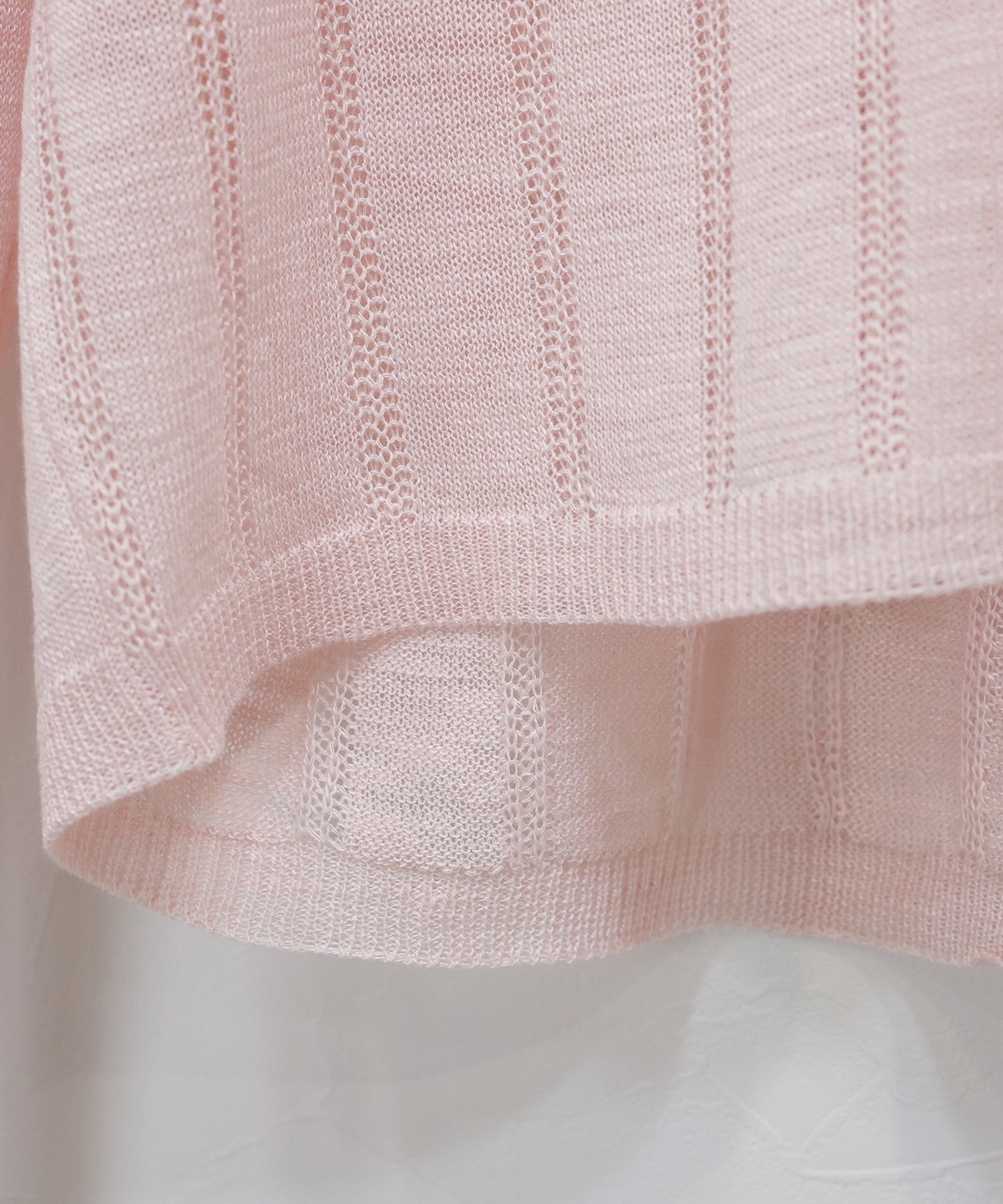 【早割5％OFF】シアーポロニットカーディガン【ネコポス】