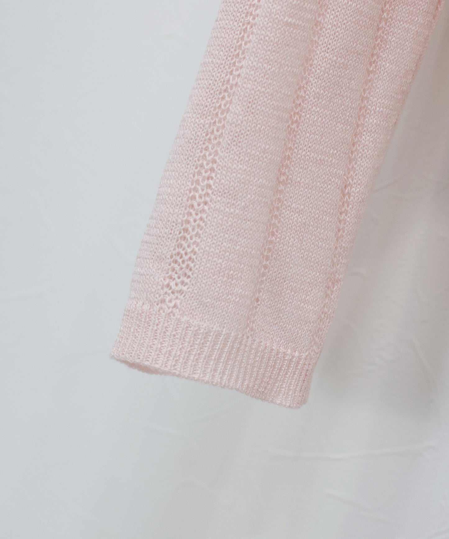 【早割5％OFF】シアーポロニットカーディガン【ネコポス】