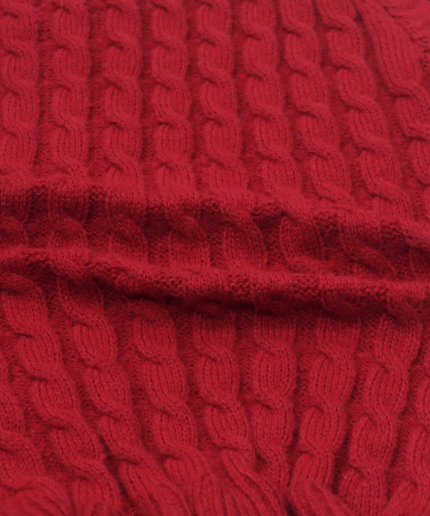 ケーブルペプラムカーディガン