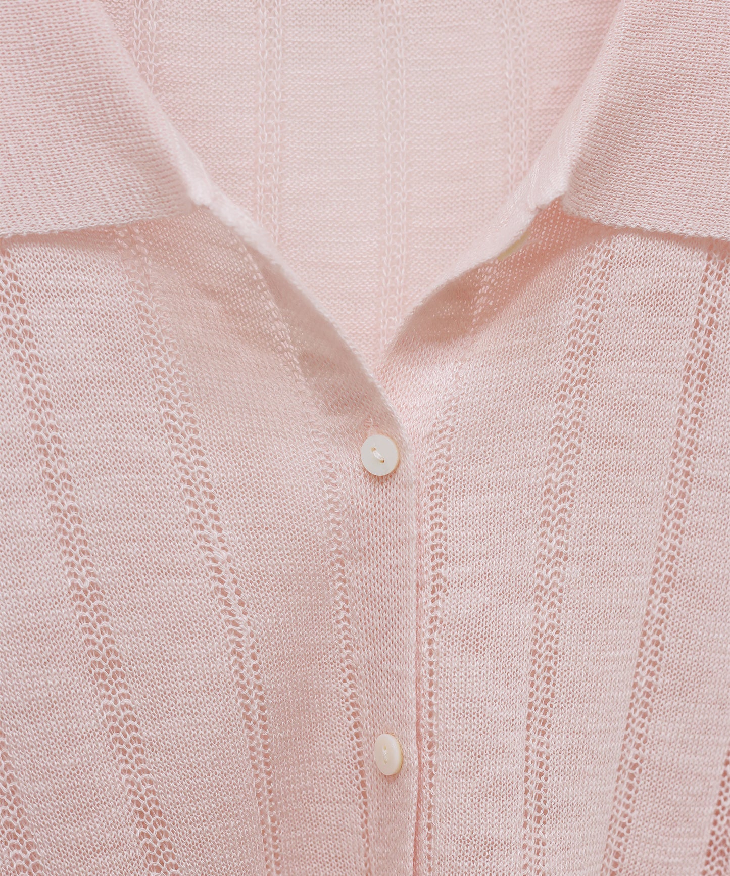 【早割5％OFF】シアーポロニットカーディガン【ネコポス】