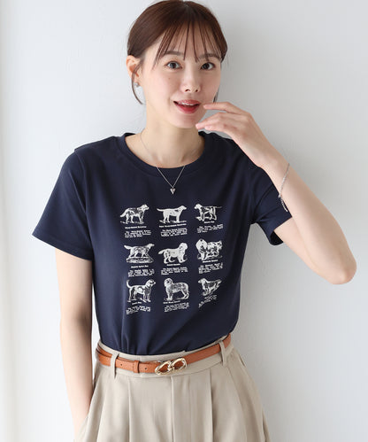 【SALE】DOGアソートプリント半袖Tシャツ【ネコポス】
