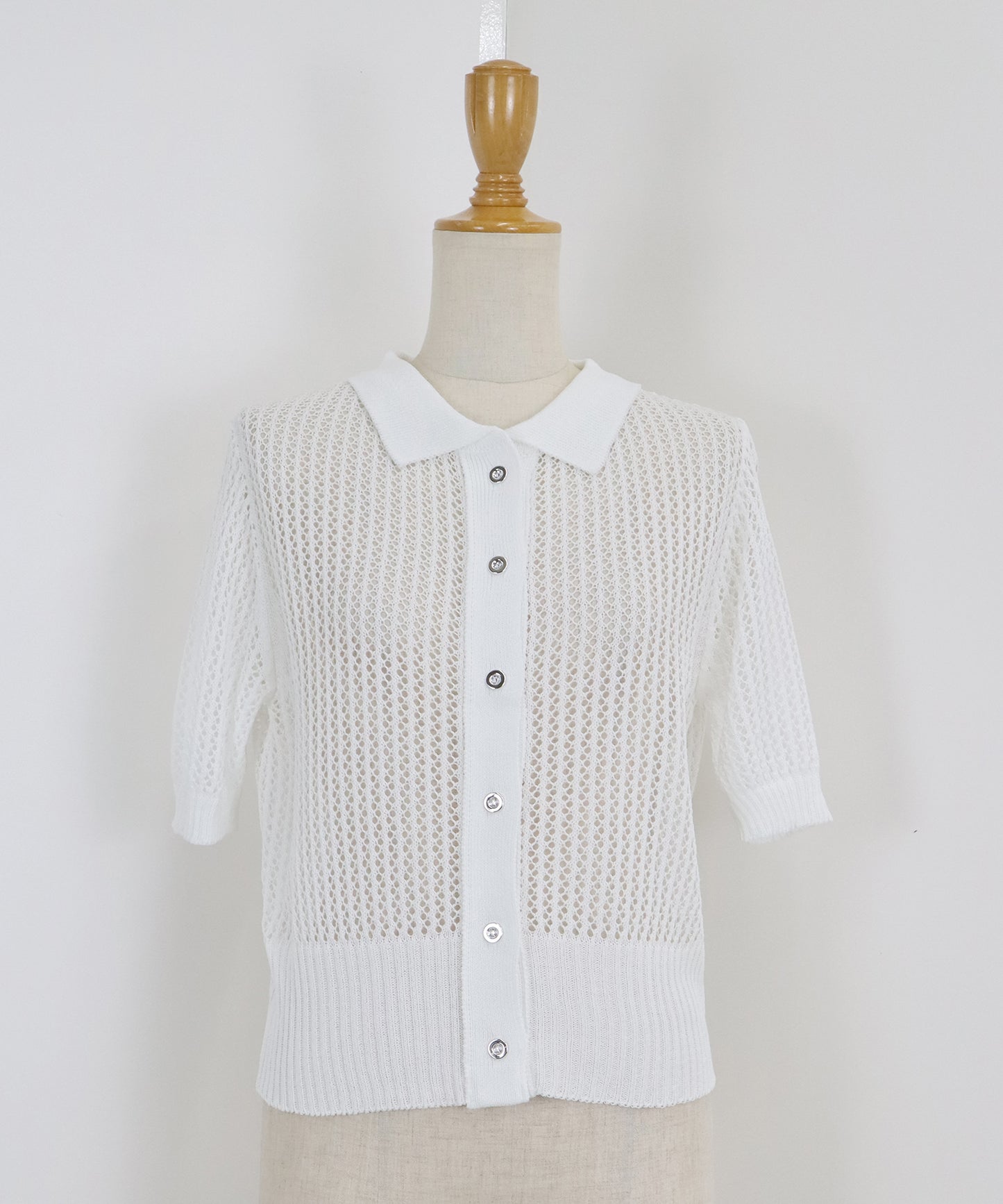 【TIME SALE】メッシュポロニット