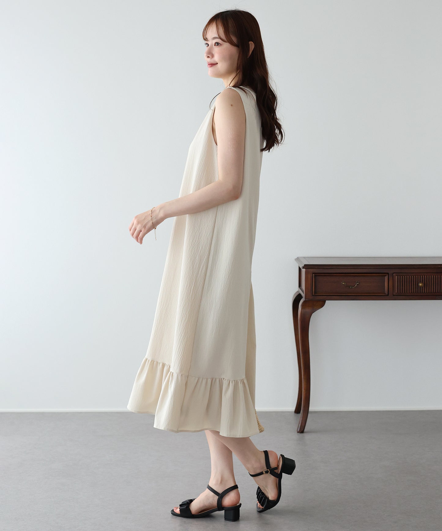 アシンメトリーティアードワンピース