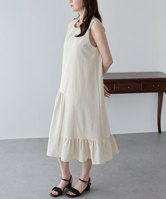 【早割5％OFF】アシンメトリーティアードワンピース