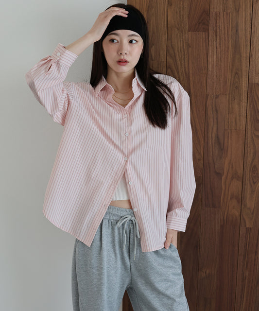 【早割5％OFF】カラーストライプシャツ【ネコポス】