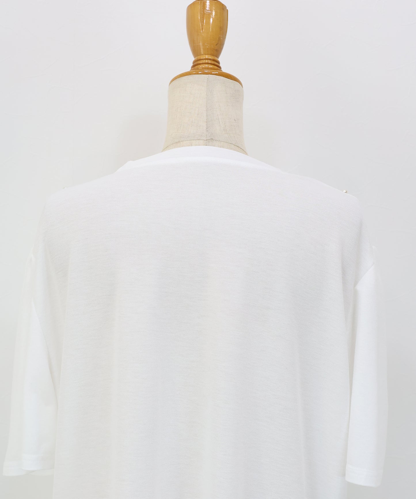 パール付きレースドッキングロゴTシャツ【メール便】