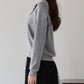 【早割5％OFF】ウール混フロントフリルポロニット