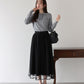 【早割5％OFF】ウール混フロントフリルポロニット