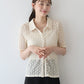 【SALE】カットレースポロシャツ【ネコポス】