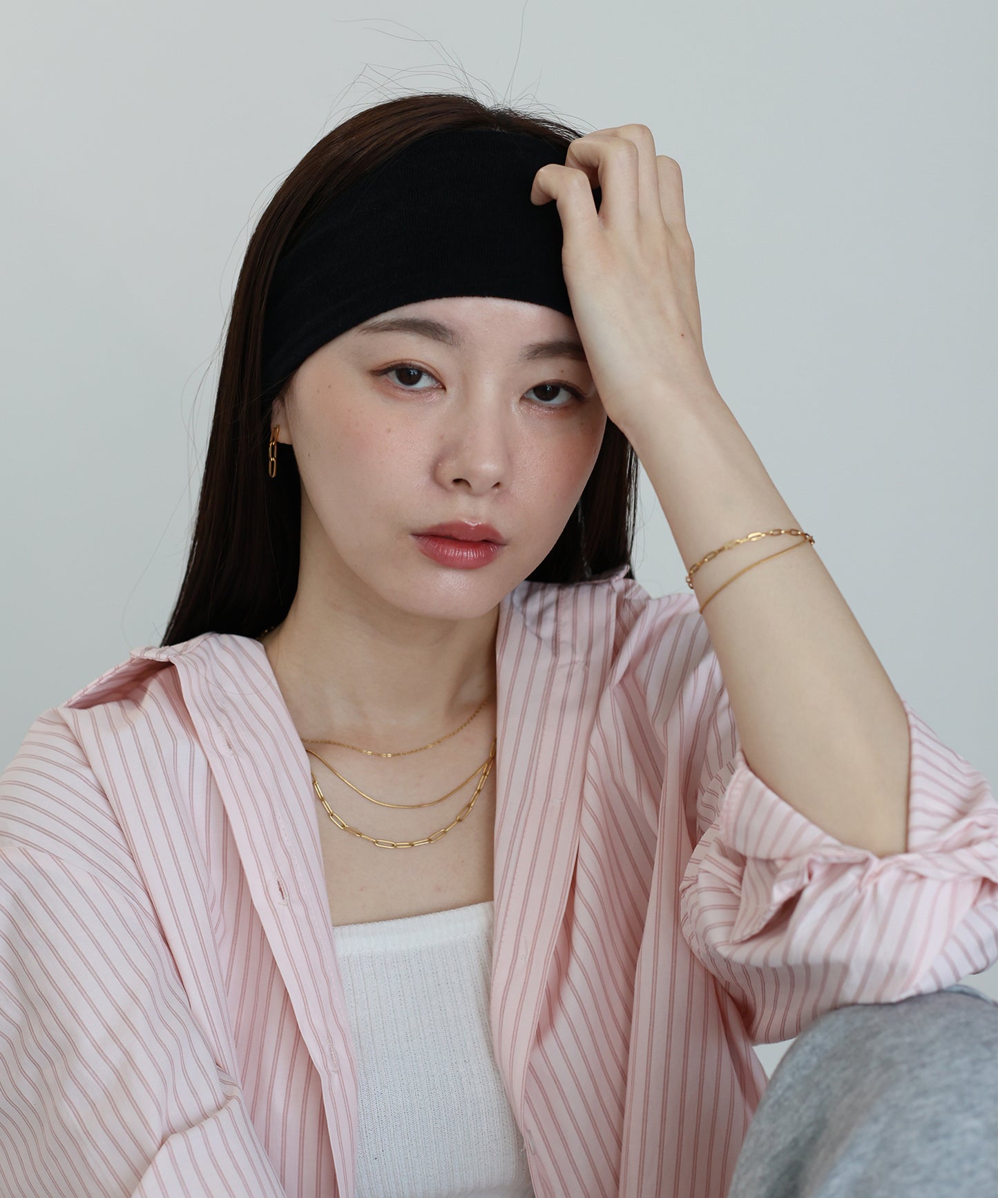 【早割5％OFF】ダブルチェーンブレスレット/ サージカルステンレス【ネコポス】