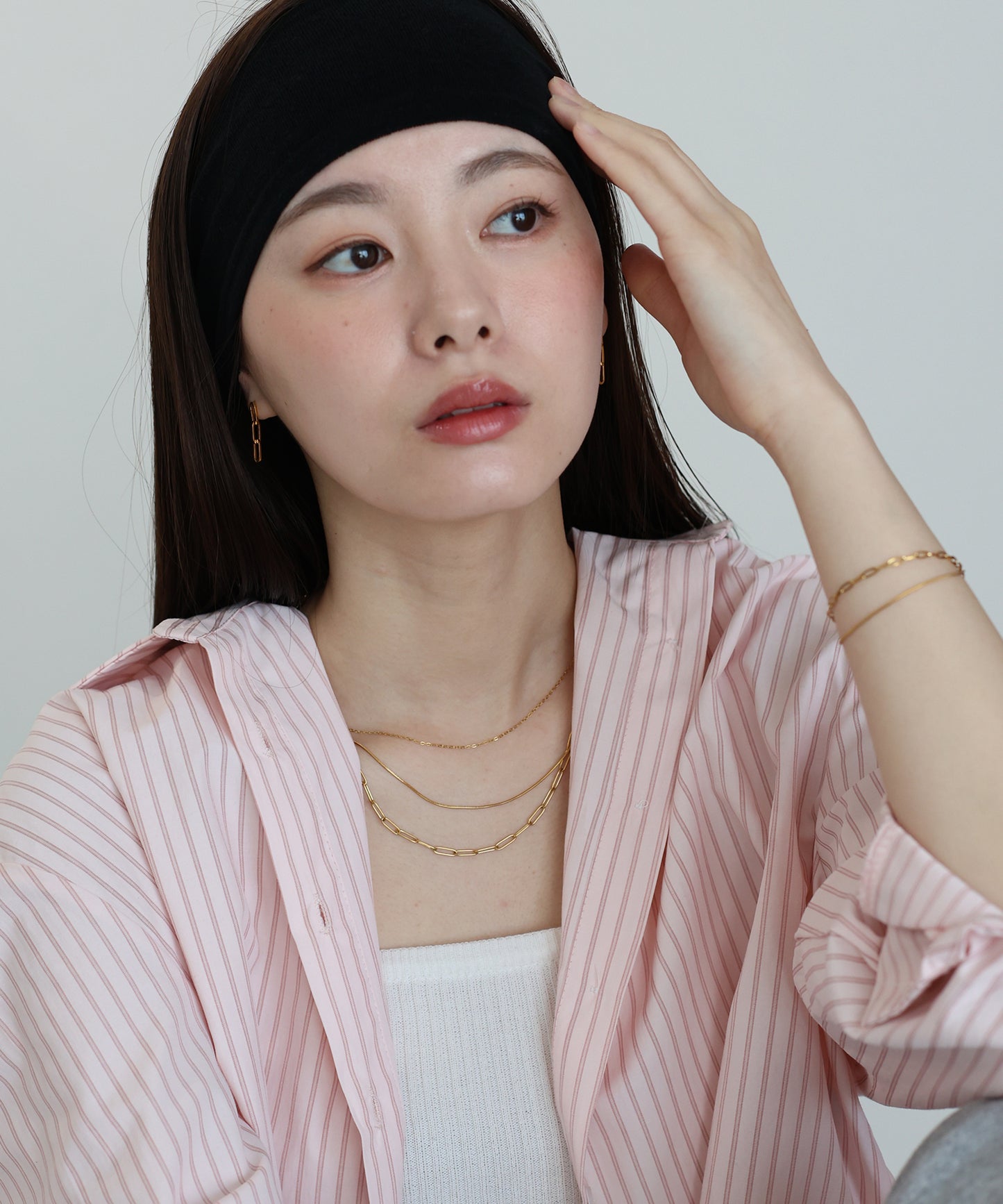 【早割5％OFF】トリプルチェーンネックレス/ サージカルステンレス【ネコポス】