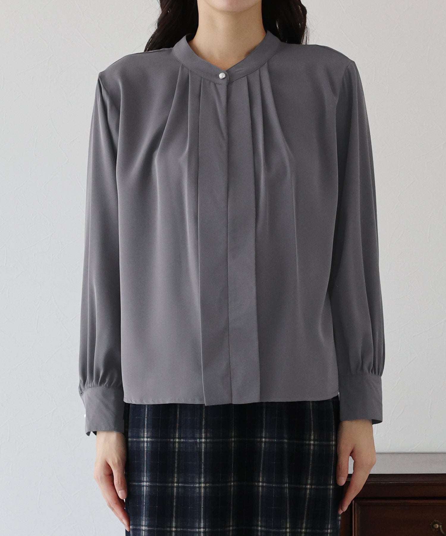 タロピン ブラウス 32 、36 2点 楽天市場】【送料無料】ピンタックデザインキーネックTブラウス