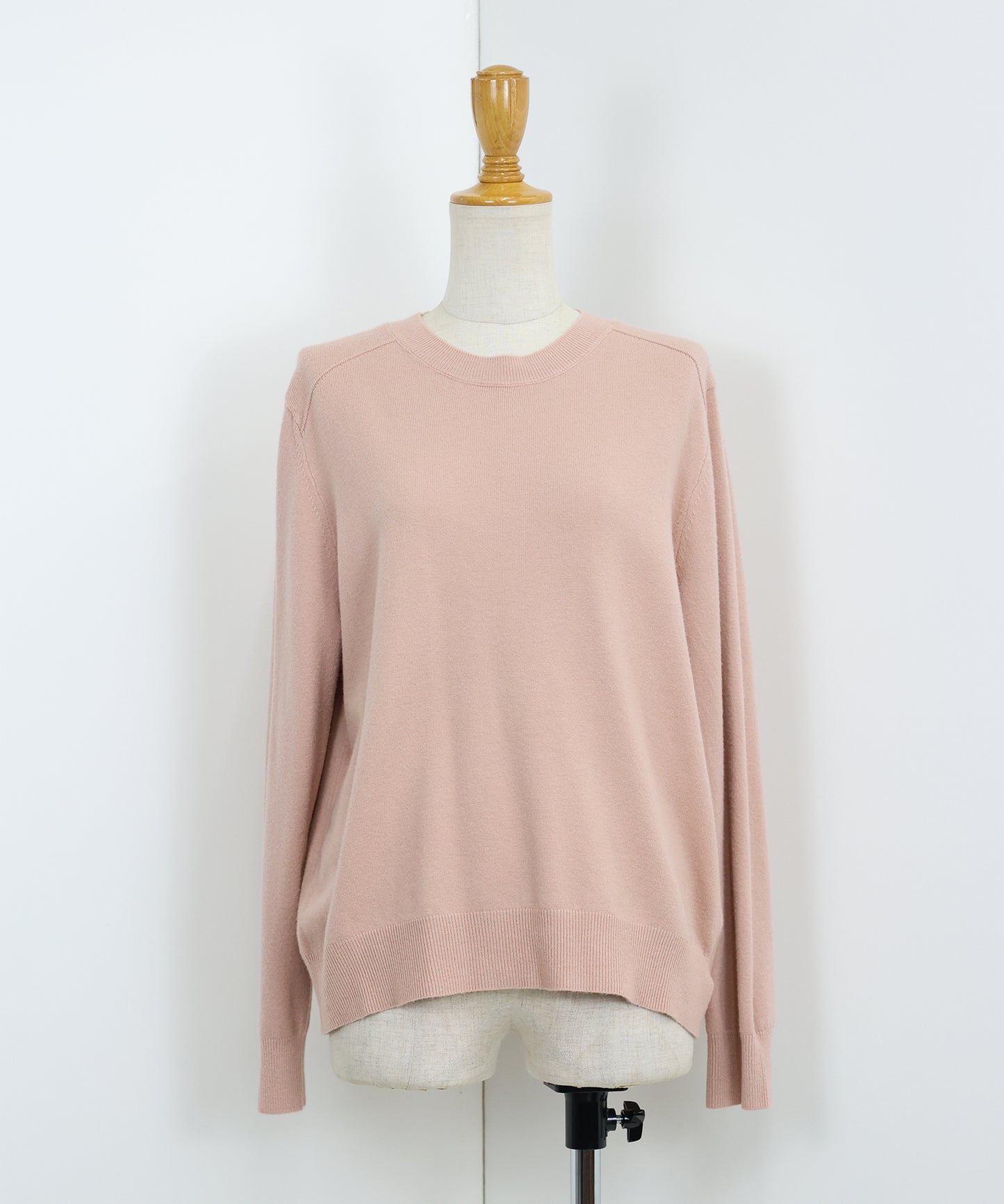 ウール混クルーネックニット