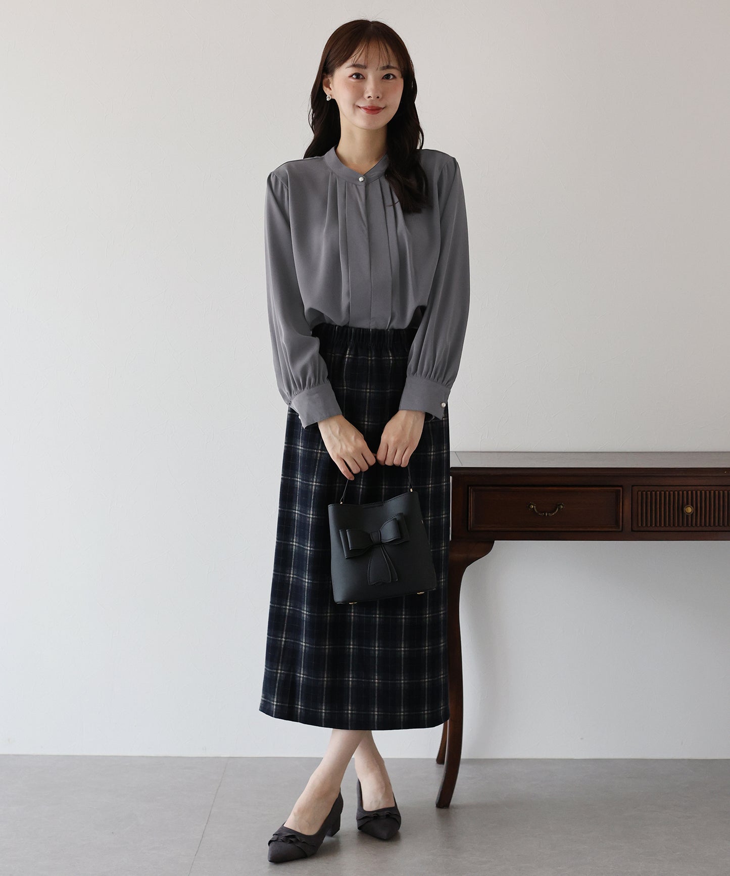 2WAYフロントタックブラウス【ネコポス】