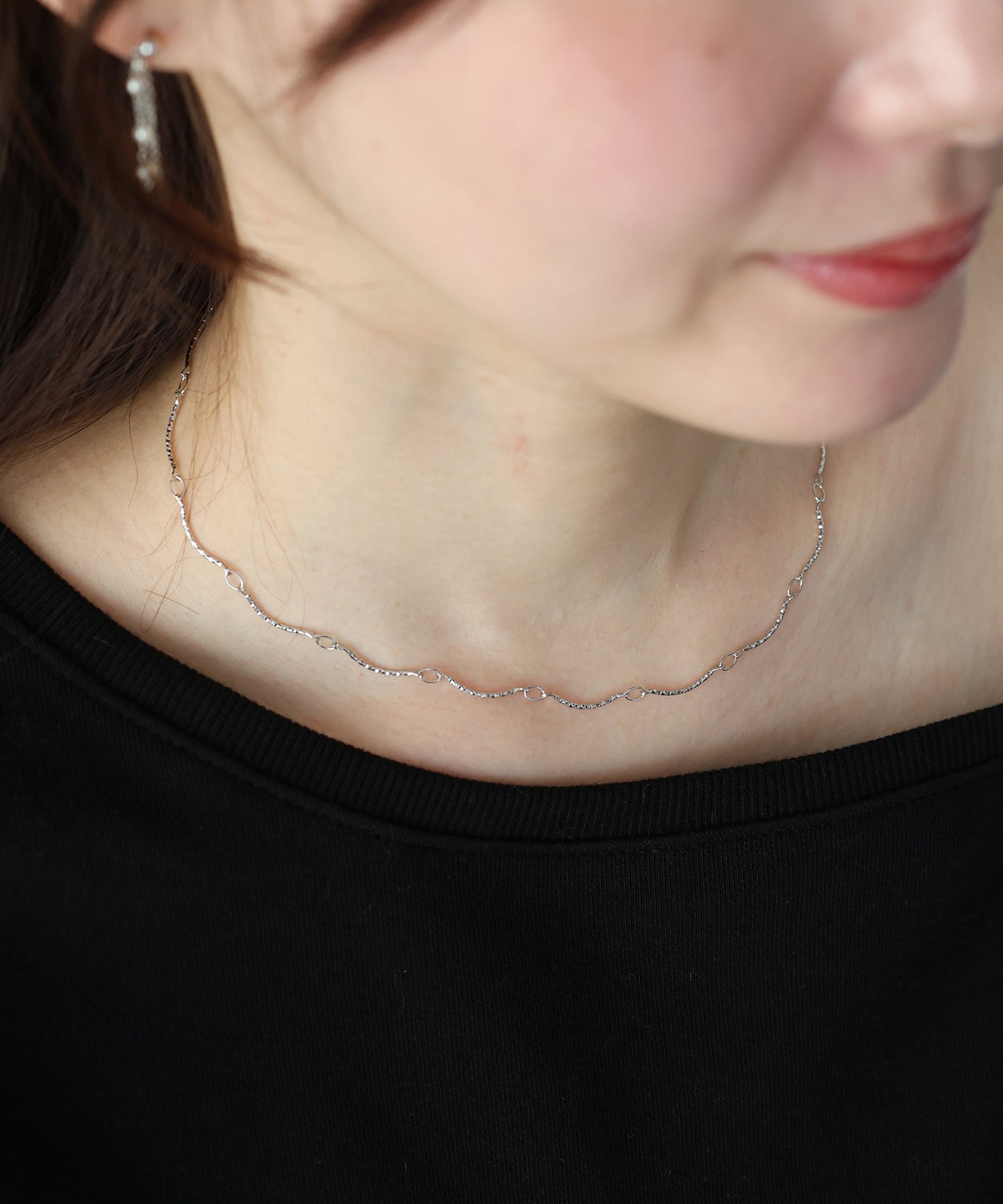 ランダムチェーンネックレス/ニッケルフリー【ネコポス】