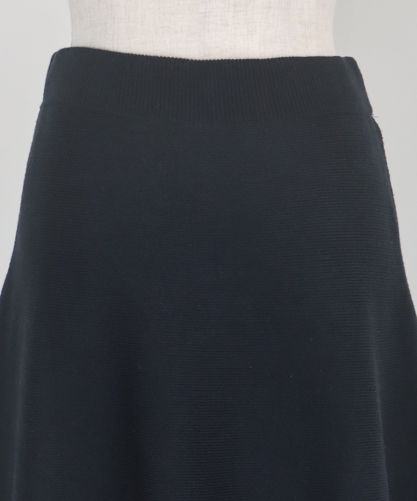 【TIME SALE】金ボタンバイカラーニットスカート