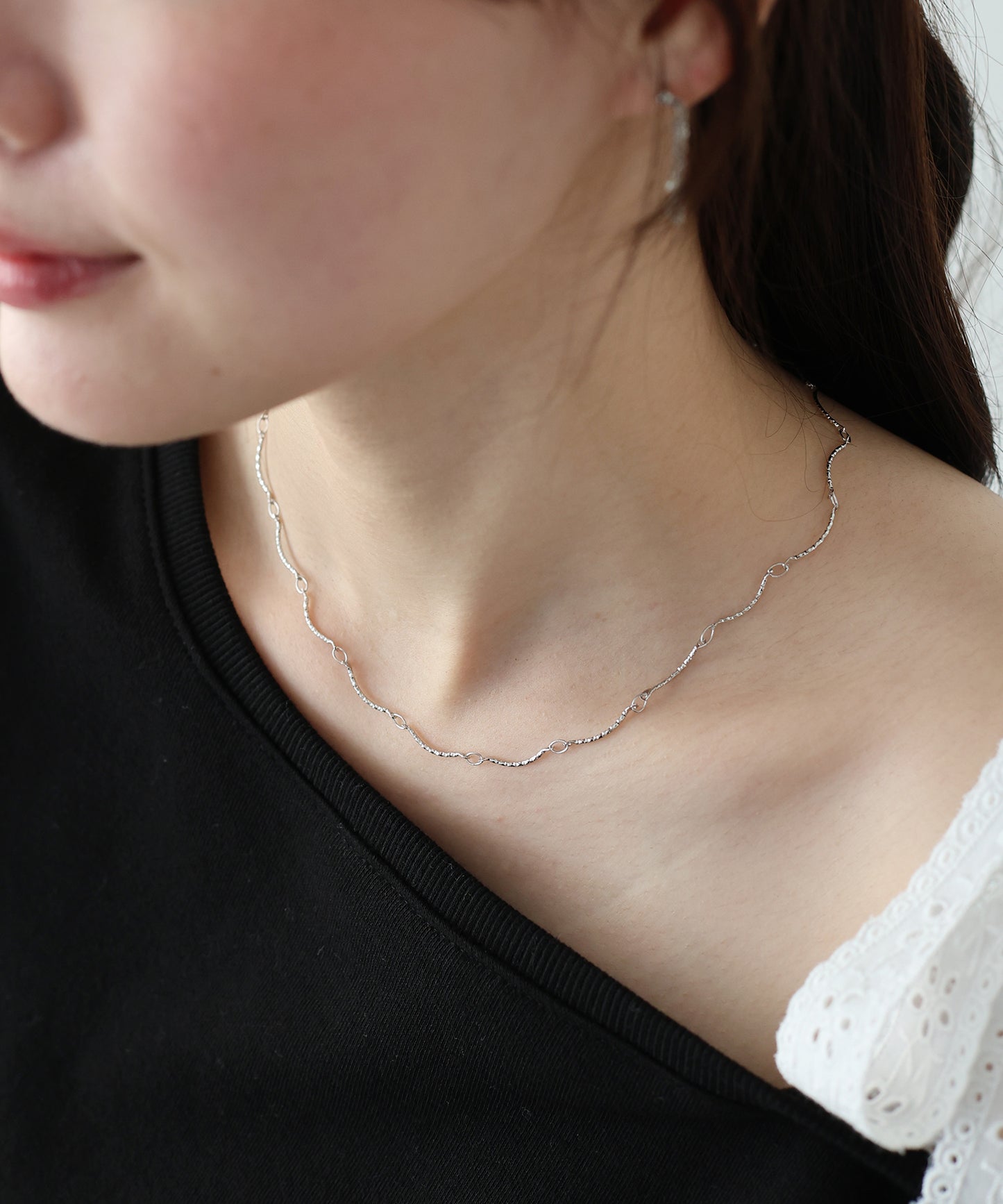 ランダムチェーンネックレス/ニッケルフリー【ネコポス】