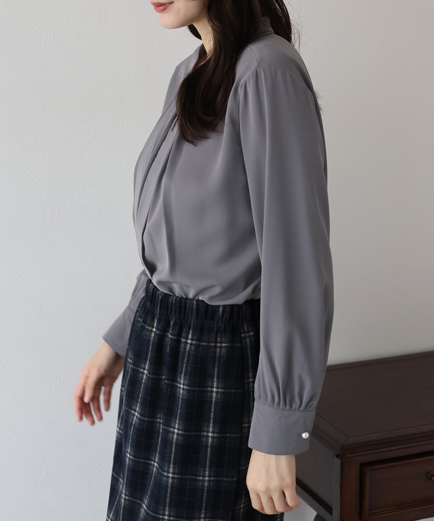 2WAYフロントタックブラウス【ネコポス】