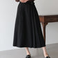 サイドベルトプリーツスカート