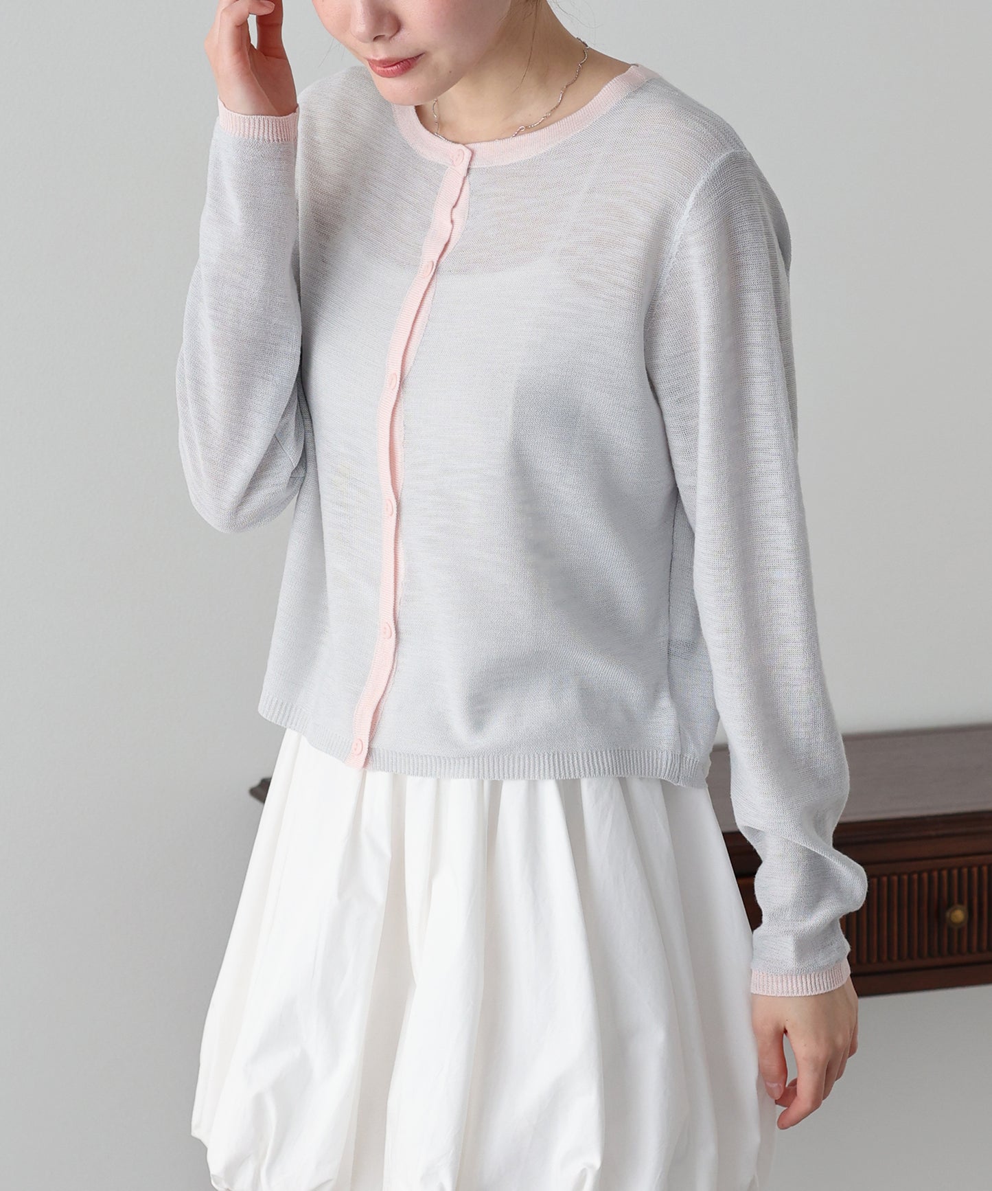 シアーニットカーディガン【ネコポス】