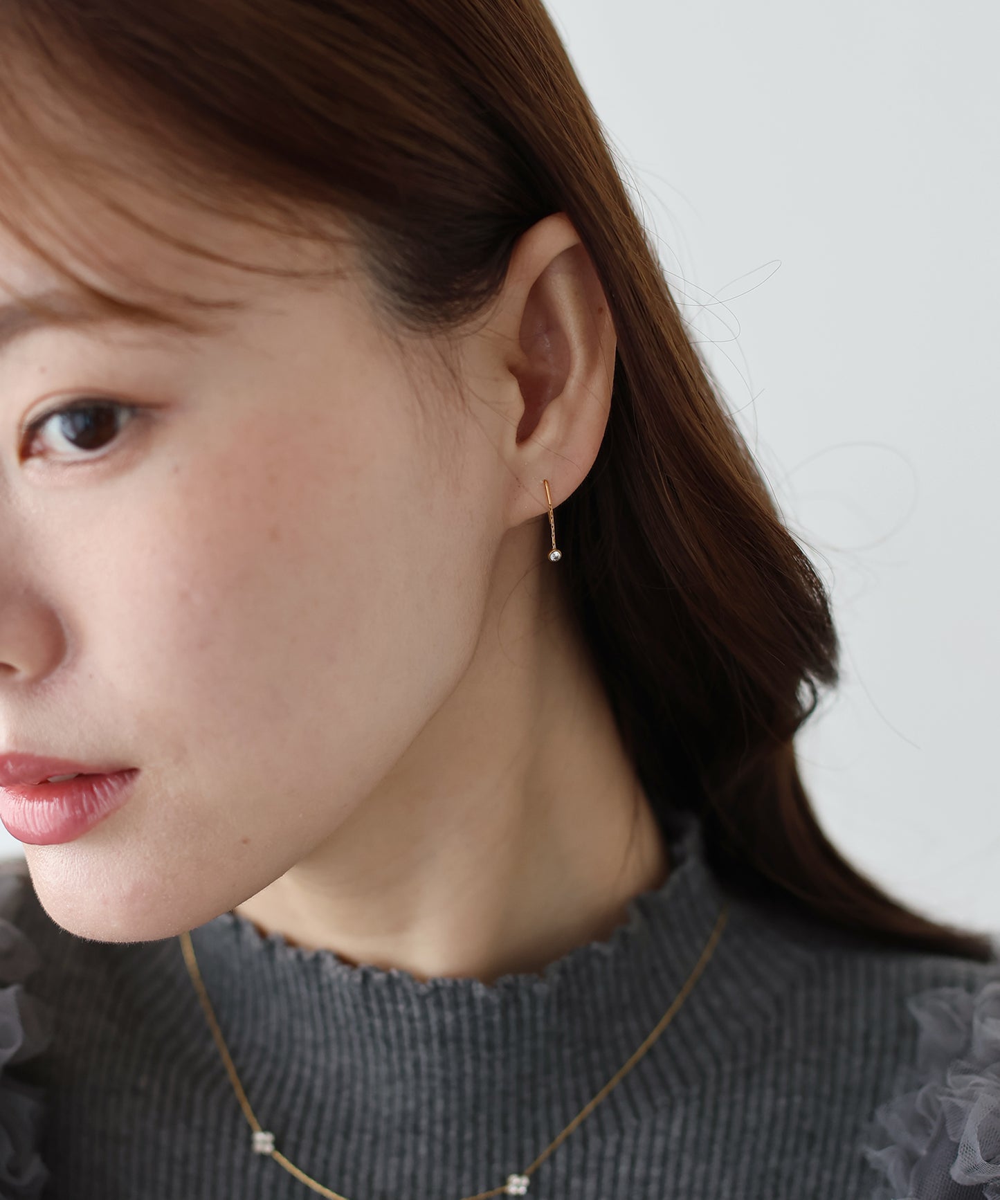 【早割5％OFF】プチビジュードロップピアス / サージカルステンレス【メール便】