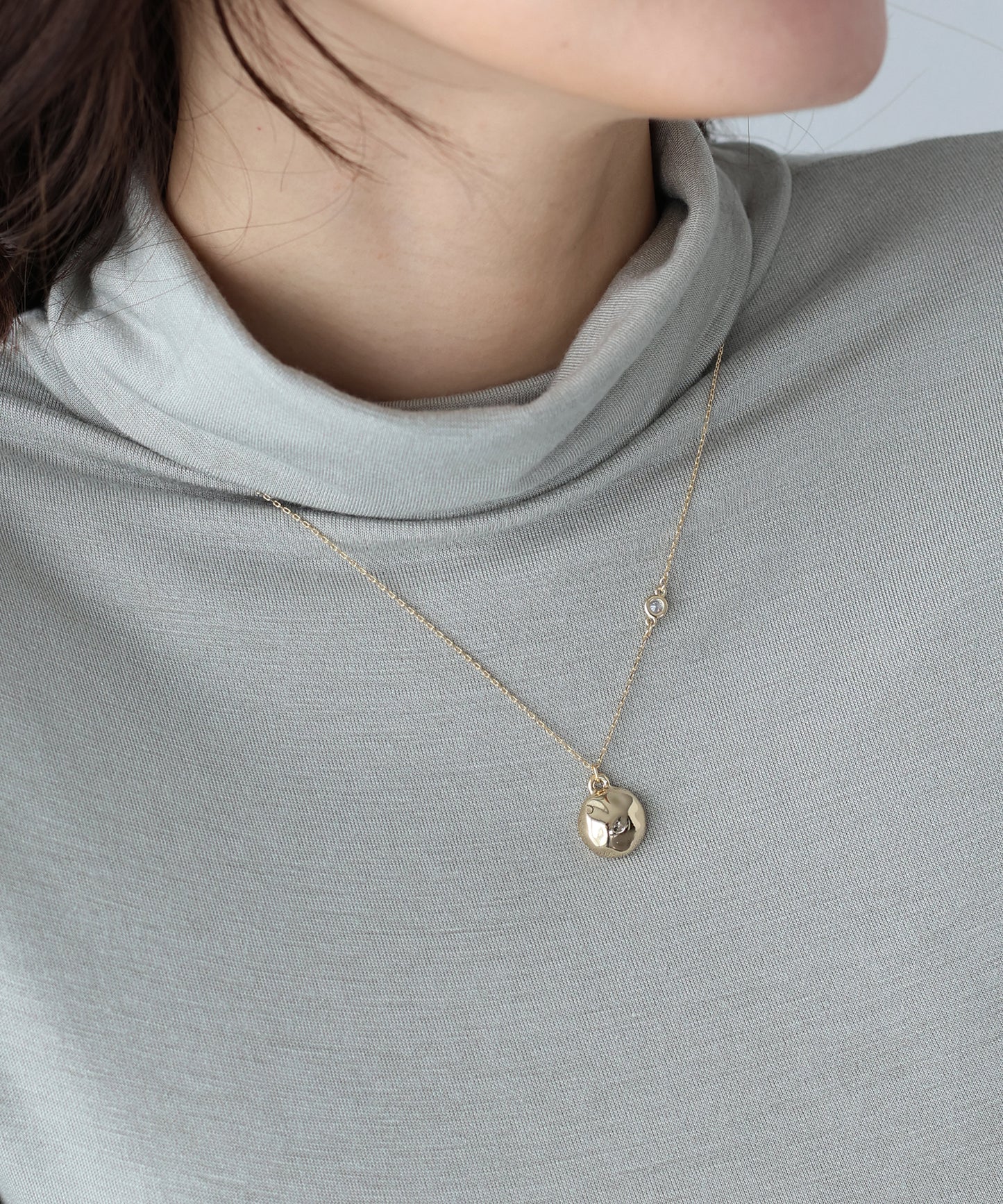 【早割5％OFF】ニュアンスモチーフネックレス/ニッケルフリー