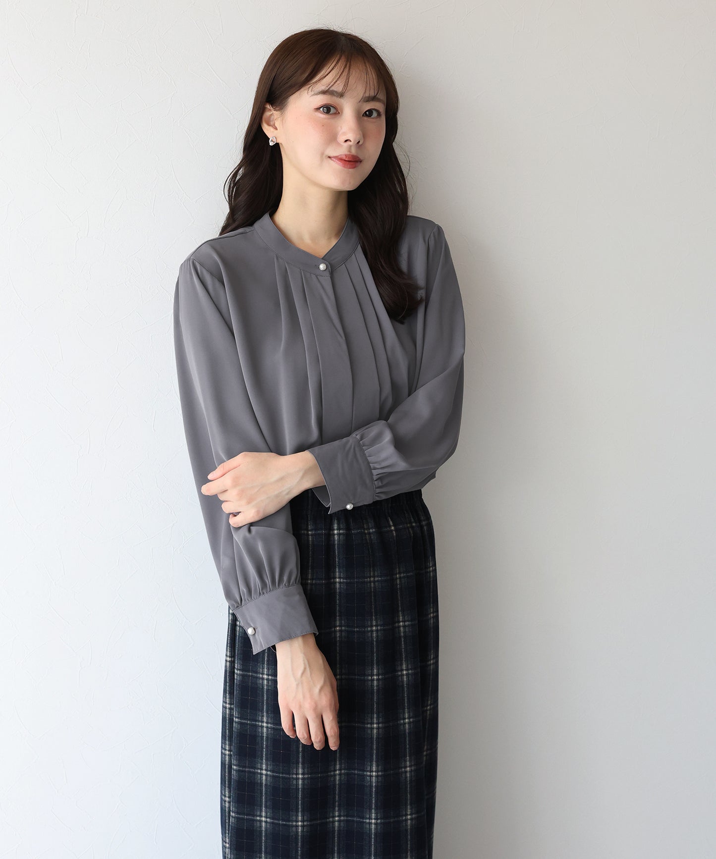 2WAYフロントタックブラウス【ネコポス】