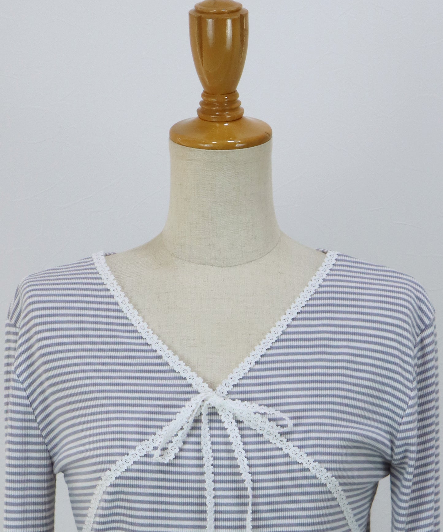 【早割5％OFF】レースボーダーカットソー【ネコポス】