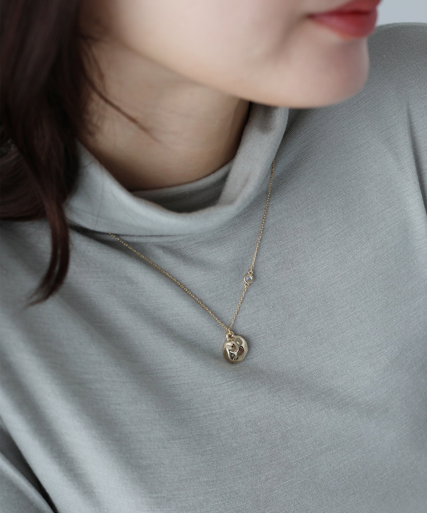 【早割5％OFF】ニュアンスモチーフネックレス/ニッケルフリー