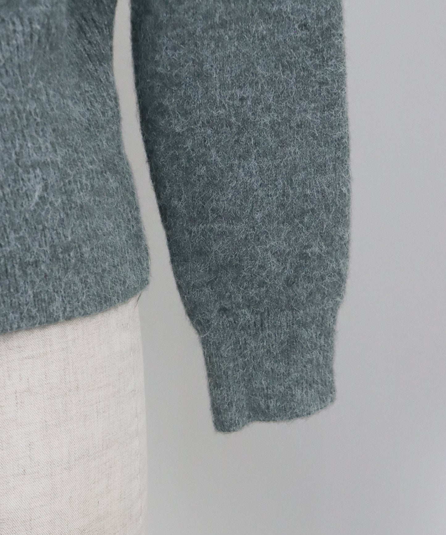 リボンハートボタンニット