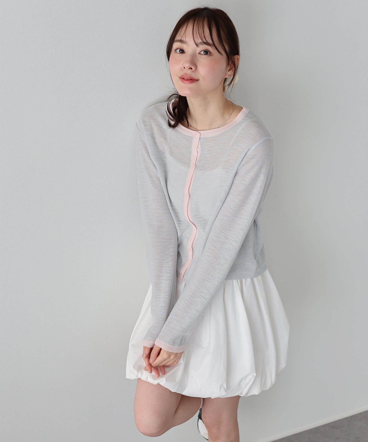 シアーニットカーディガン【ネコポス】