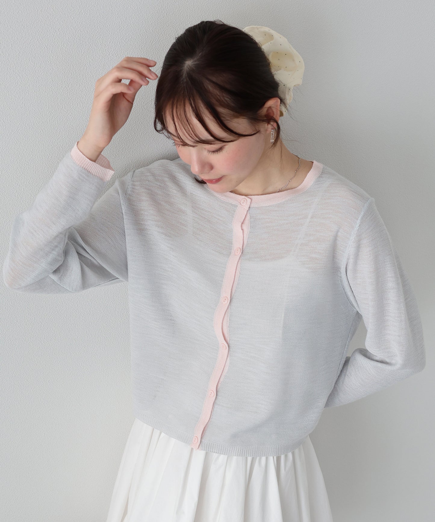 シアーニットカーディガン【ネコポス】