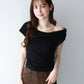 チュールオフショルTシャツ【メール便】