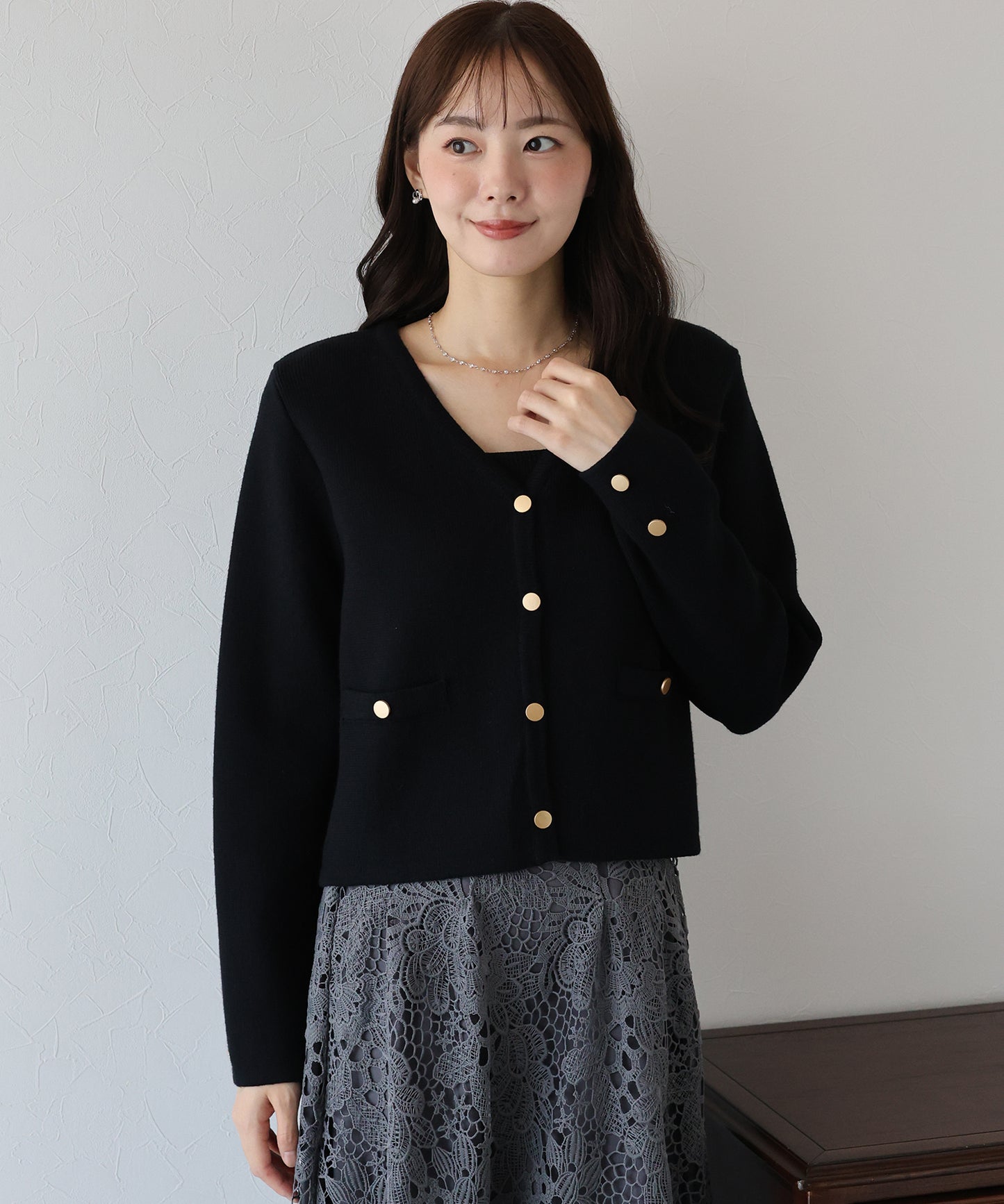 【早割5％OFF】Ⅴネックニットジャケット