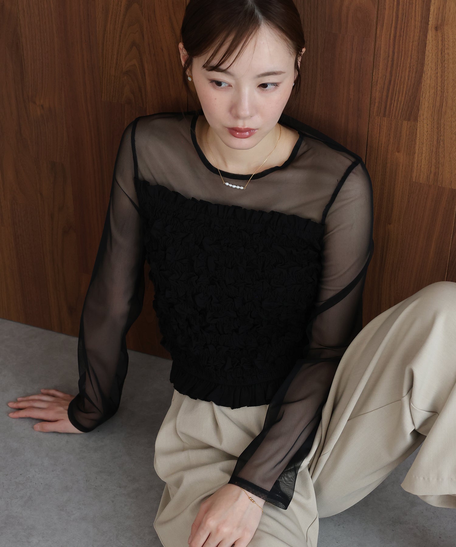 早割5％OFF】シャーリングビスチェドッキングカットソー – BLUE ONLINE